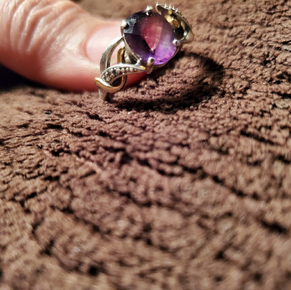 COPY - Amethyst and gold ring